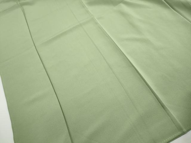 平和屋着物■上質な色無地 苗色 正絹 逸品 DABH8890qa