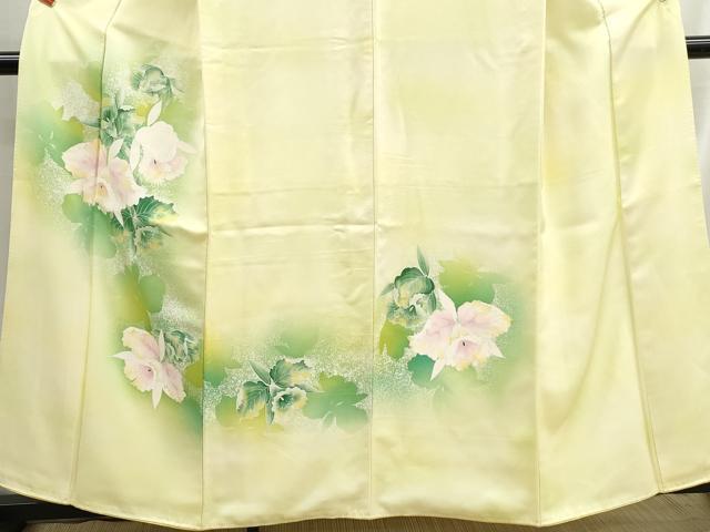 平和屋着物■訪問着 霞草花文 暈し染め 正絹 逸品 DABH8899qa