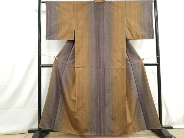平和屋着物■上質な紬 霞間道 暈し染め 正絹 逸品 DABH8903qa