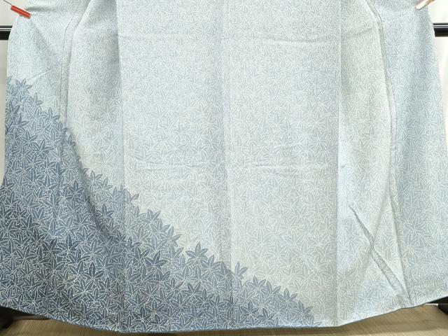 平和屋着物■訪問着 楓尽くし お召縮緬 正絹 逸品 DABH8906qa