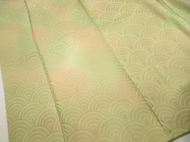 平和屋着物■上質な小紋 青海波地紋 暈し染め 正絹 逸品 DABH8912qa