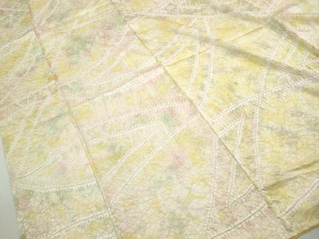 平和屋着物■上質な小紋 絞り 抽象文様 暈し染め 正絹 逸品 DABH8918qa