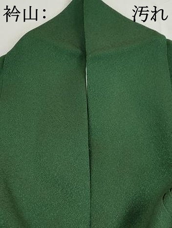 平和屋着物■上質な色無地 千歳緑色 正絹 逸品 DABH8931qa