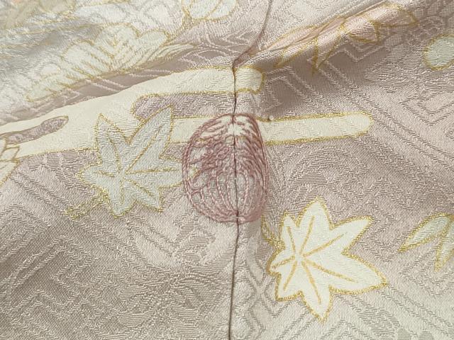 平和屋着物■訪問着 駒刺繍 御所車花文 松竹梅 暈し染め 金彩 正絹 逸品 DABH8936qa