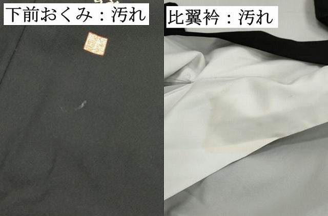 平和屋着物■谷崎潤一郎の世界 黒留袖 刺繍 貝桶花車文 暈し染め 金彩 ロング丈 正絹 逸品 DABH8943qa