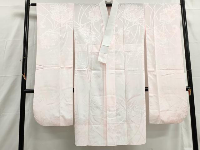 平和屋着物■振袖用長襦袢 無双仕立て 草花地紋 牡丹 暈し染め 洗える着物 DABH8944qa