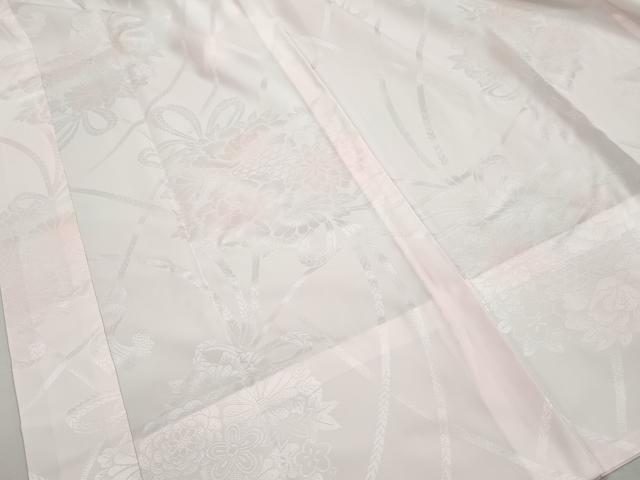 平和屋着物■振袖用長襦袢 無双仕立て 草花地紋 牡丹 暈し染め 洗える着物 DABH8944qa