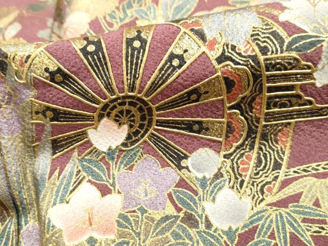 平和屋着物■豪華色留袖 重ね雲花車文 暈し染め 金彩 正絹 逸品 DABH8968qa
