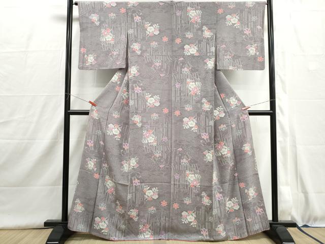 平和屋着物■上質な小紋 辻が花 正絹 逸品 DABH8971qa