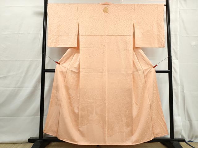 平和屋着物■無地絵羽訪問着 風景地紋 祇園祭 洒落柿色 正絹 逸品 DABH8983qa