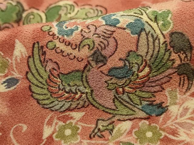 平和屋着物■上質な小紋 花鳥丸文 鳳凰 正絹 逸品 DABH8986qa
