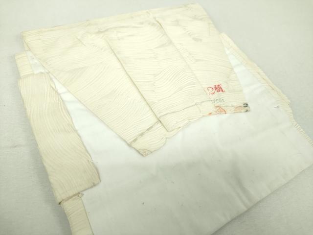 平和屋着物▼つけ帯 作家物 手描き 草花文 金彩 正絹 逸品 DABH9082ps