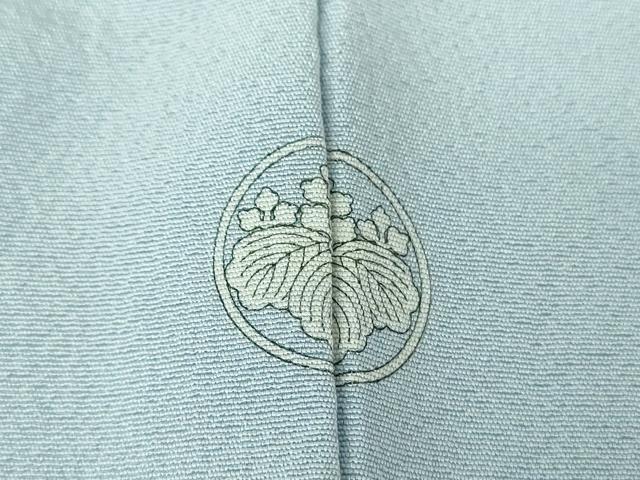 平和屋着物●上質な色無地 水色 正絹 逸品 未使用 DABH9093ps