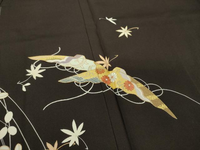 平和屋着物●訪問着 刺繍 花笠 金彩 正絹 逸品 未使用 DABH9101ps