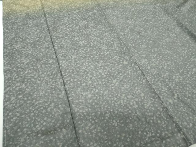 平和屋着物●訪問着 利休織 霞文 暈し染め 反端付き 正絹 逸品 未使用 DABH9106ps