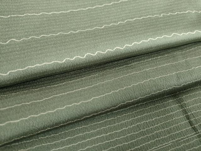 平和屋着物●訪問着 よろけ縞 銀座おゝぎ屋扱い 正絹 逸品 未使用 DABH9122ps