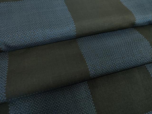 平和屋着物●本場大島紬 9マルキ 市松文様 正絹 逸品 DABH9124ps