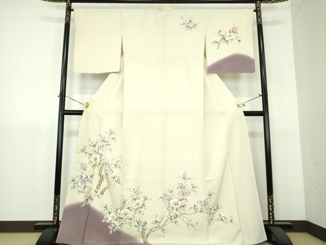 平和屋着物●訪問着 枝花文 暈し染め 金彩 正絹 逸品 DABH9144ps
