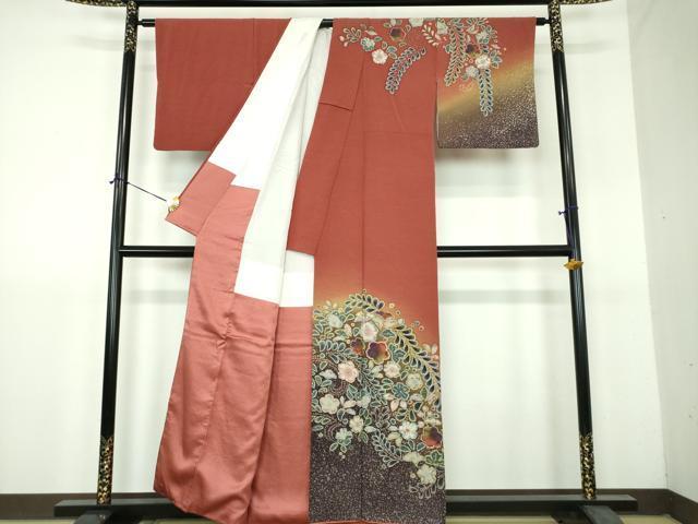 平和屋着物●訪問着 作家物 絞り 辻が花 暈し染め 正絹 逸品 DABH9145ps