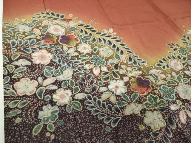 平和屋着物●訪問着 作家物 絞り 辻が花 暈し染め 正絹 逸品 DABH9145ps