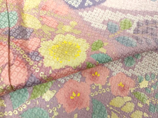 平和屋着物●訪問着 作家物 舞桜 舞梅 金彩 正絹 逸品 DABH9153ps