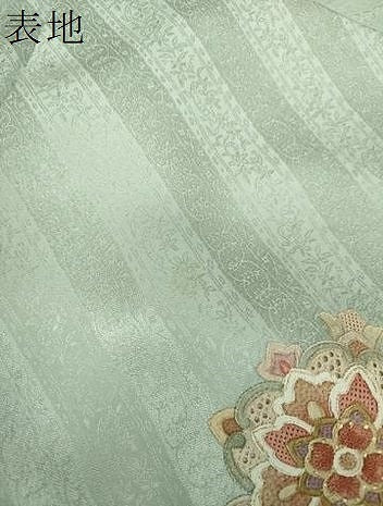 平和屋着物●中国三大刺繍 スワトウ相良刺繍 汕頭相良刺繍 総刺繍 訪問着 正倉院花文 暈し染め 正絹 逸品 DABH9157ps