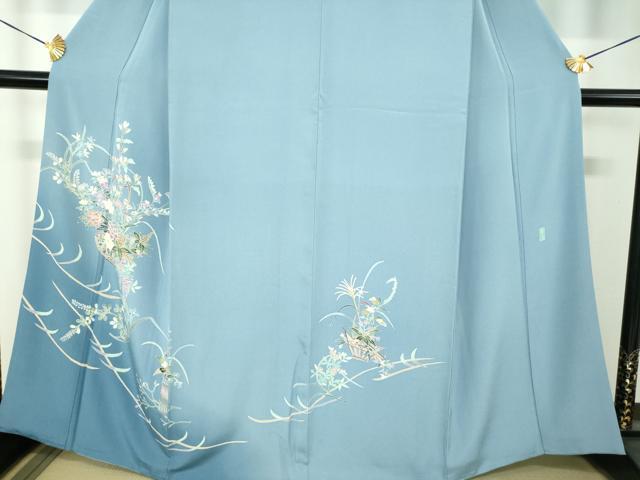 平和屋着物●本加賀友禅作家 岡本幸治 訪問着 飾花文 暈し染め 正絹 逸品 DABH9161ps