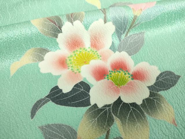 平和屋着物●訪問着 友禅 枝花文 暈し染め 正絹 逸品 DABH9177ps