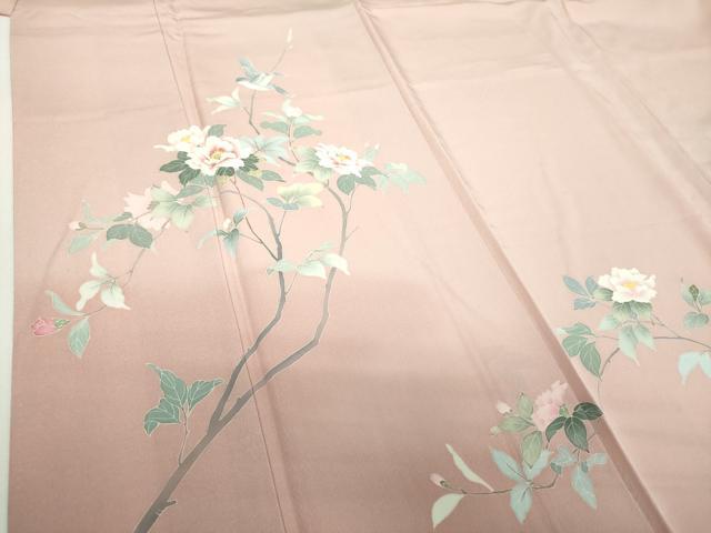 平和屋着物●訪問着 友禅 作家物 花鳥文 暈し染め 正絹 逸品 DABH9190ps