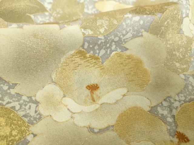 平和屋着物●訪問着 刺繍 蔦の葉花文 金彩 正絹 逸品 DABH9192ps
