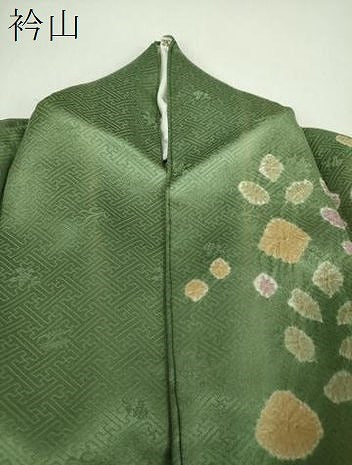 平和屋着物●訪問着 総絞り 草花文 正絹 逸品 DABH9194ps