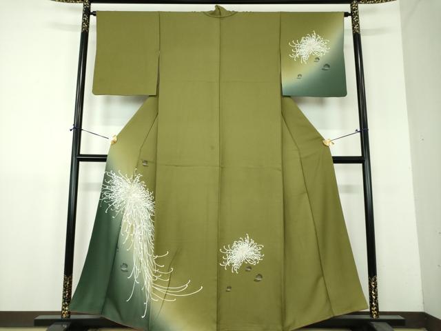 平和屋着物●訪問着 水滴 乱菊 暈し染め 金彩 正絹 逸品 DABH9202ps