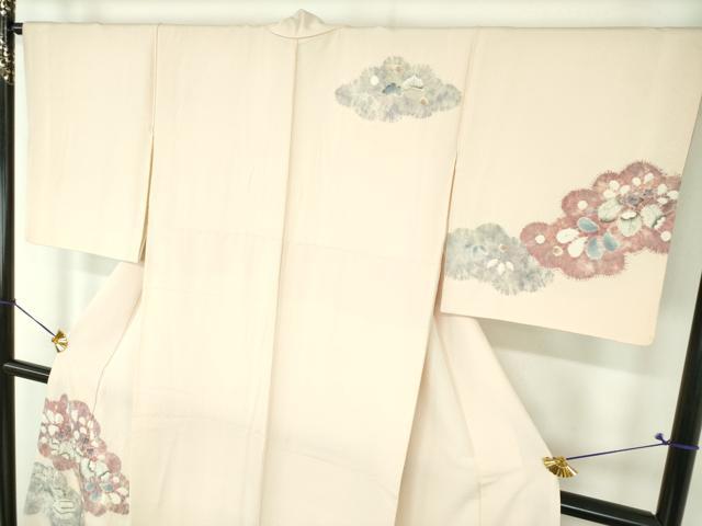 平和屋着物●訪問着 絞り 辻が花 雲取り風景 正絹 逸品 DABH9206ps