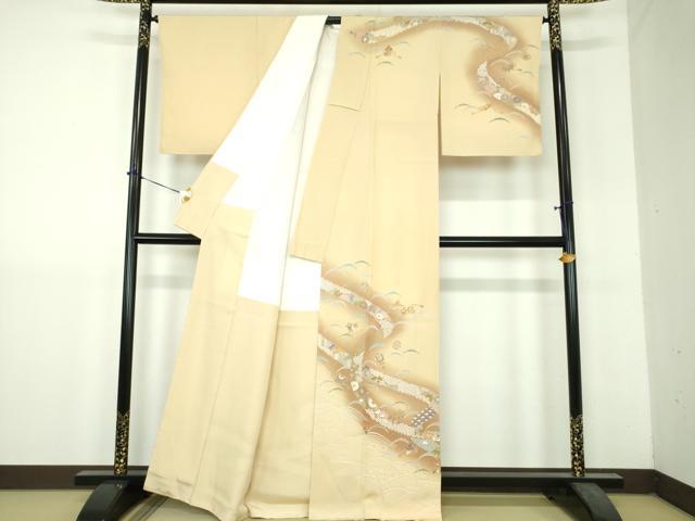 平和屋着物●訪問着 宝尽くし花熨斗文 暈し染め 金彩 正絹 逸品 未使用 DABH9210ps