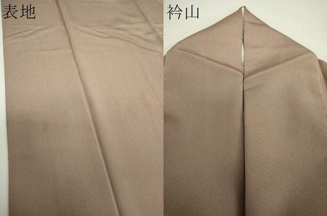 平和屋着物●江戸小紋 万筋 赤白橡色×鶸茶色 正絹 逸品 DABH9214ps