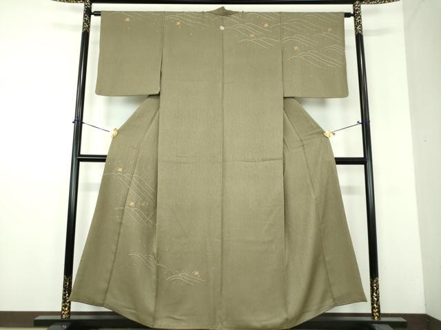平和屋着物●訪問着 流水千鳥 金彩 正絹 逸品 DABH9215ps