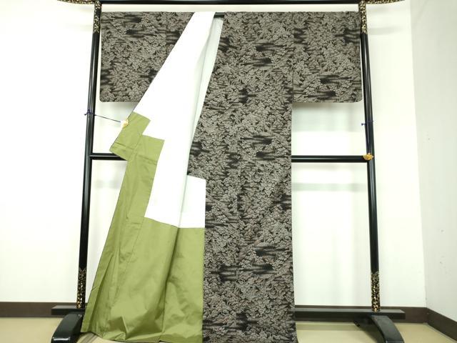平和屋着物●本場大島紬 9マルキ 古代染色純泥染 風景文 牧絹織物謹製 証紙付き 正絹 逸品 DABH9222ps