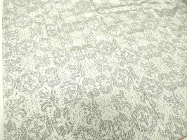 平和屋着物●上質な紬 花丸文 正絹 逸品 DABH9238ps