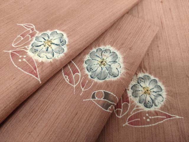 平和屋着物●上質な紬 絞り 辻が花 正絹 逸品 DABH9244ps