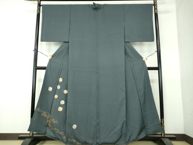 平和屋着物●訪問着 竹屋町刺繍 花丸文 金彩 正絹 逸品 DABH9246ps
