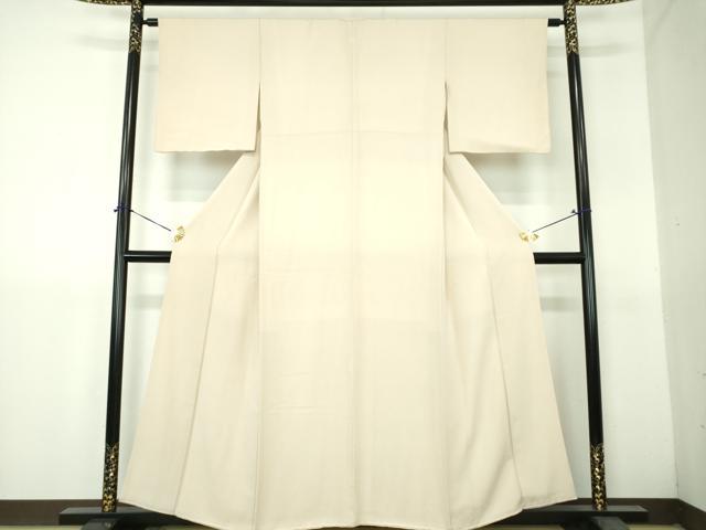 平和屋着物●上質な色無地 肌色 正絹 逸品 DABH9266ps