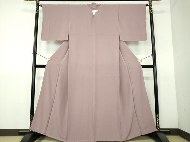 平和屋着物●上質な色無地 江戸鼠色 正絹 逸品 未使用 DABH9278ps