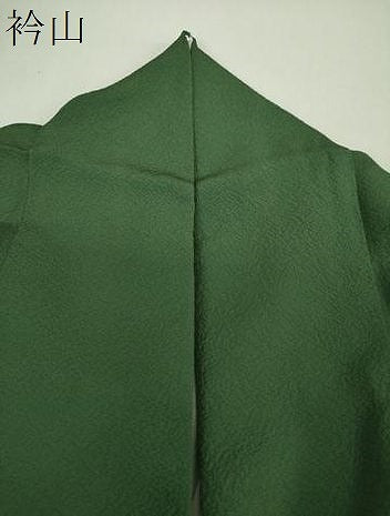 平和屋着物●上質な色無地 霞地紋 緑青色 正絹 逸品 DABH9281ps