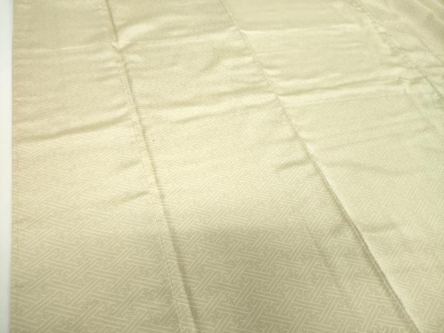 平和屋着物●上質なお召 紗綾形文 正絹 逸品 DABH9298ps