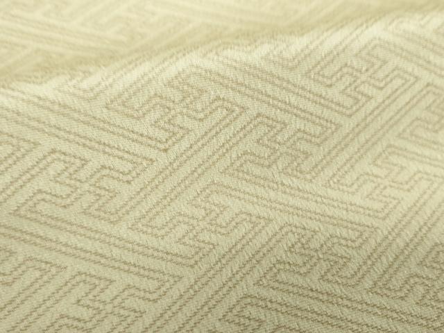 平和屋着物●上質なお召 紗綾形文 正絹 逸品 DABH9298ps