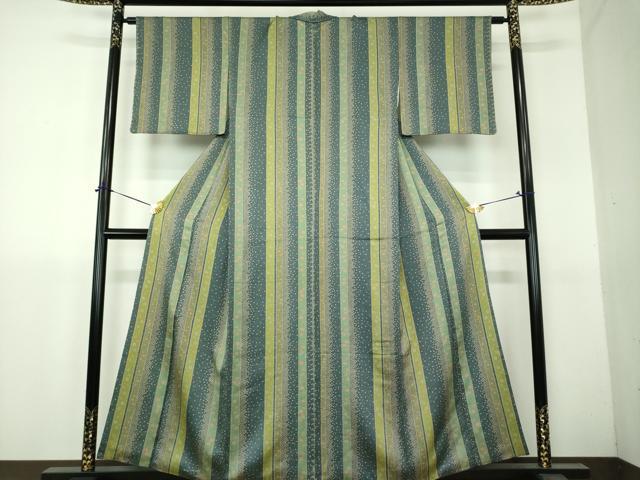 平和屋着物●上質な小紋 花間道 正絹 逸品 DABH9301ps