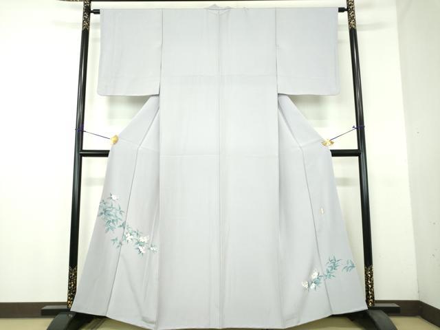 平和屋着物●訪問着 作家物 卯の花 正絹 逸品 DABH9303ps