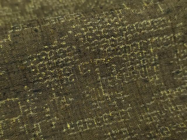 平和屋着物●結城紬 100亀甲 雪輪重ね花文 正絹 逸品 DABH9453ps