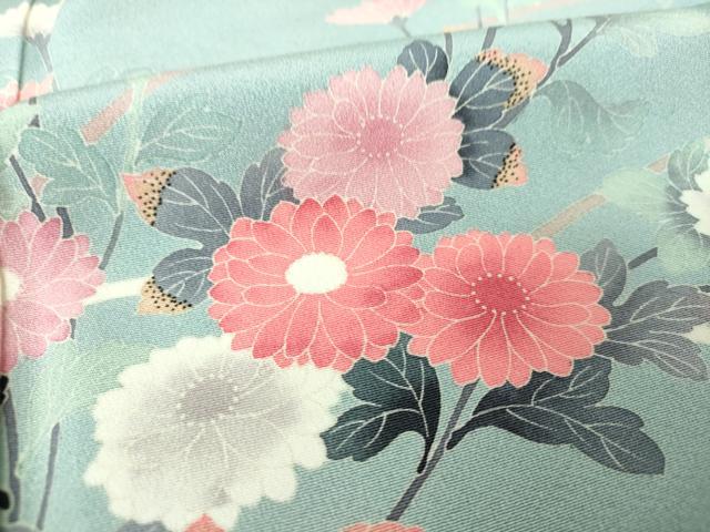 平和屋着物●訪問着 友禅 花鳥文 暈し染め 正絹 逸品 DABH9454ps