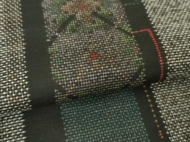 平和屋着物●本場大島紬 9マルキ 花間道 正絹 逸品 未使用 DABH9455ps
